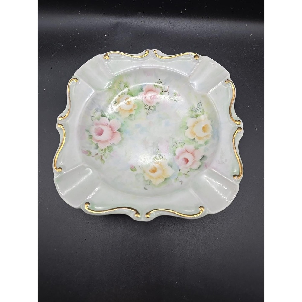 Vintage Ash Tray Hand Painted